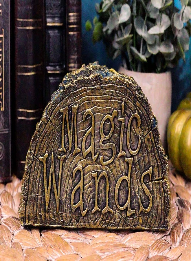 Ebros Gift Ebros Witches Wizards and Sorcerers Realistic Fantasy Cosplay Decorative Magical Spells Sorcery Costume Prop Accessory Decor Collectible Figurine (Dryad Stump of Magic Wand Holder Stand) - Image 1
